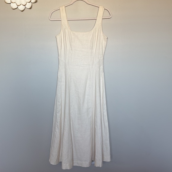 House of Harlow linen blend cream colored dress - Picture 7 of 9